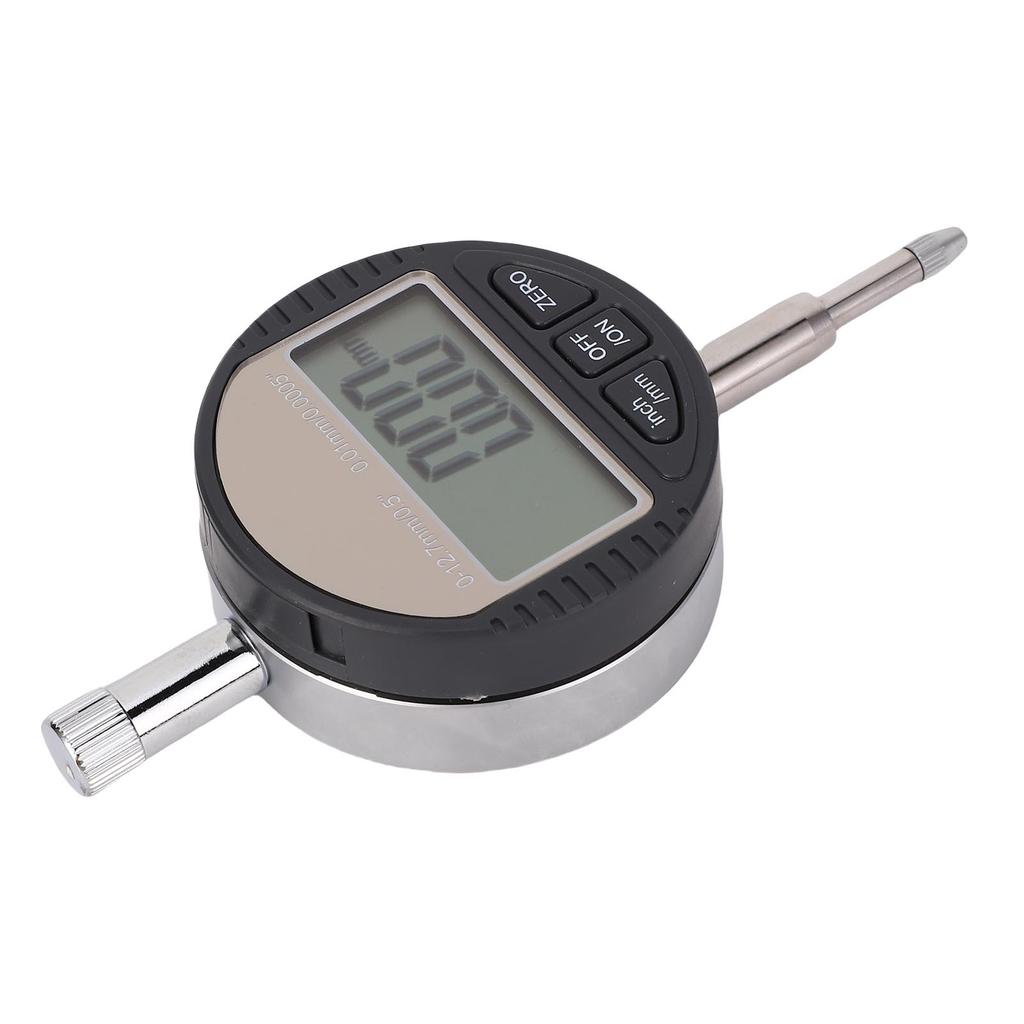 Electronic Digital Dial Indicator 0.5in 12.7mm Inch Metric High Resolution 0.0005in 0.01mm Accurate Probe Tester