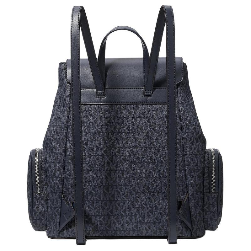 MICHAEL KORS Jet Set Logo Coated Canvas Backpack Large Women's Dark Gray