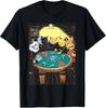 Funny Cats Playing Poker Art Cat T-Shirt and Kids T-Shirt
