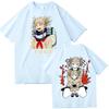 2025 Anime My Hero Academia Himiko Toga T-Shirts Man Women Summer Casual O-Neck Short Sleeve Shirts