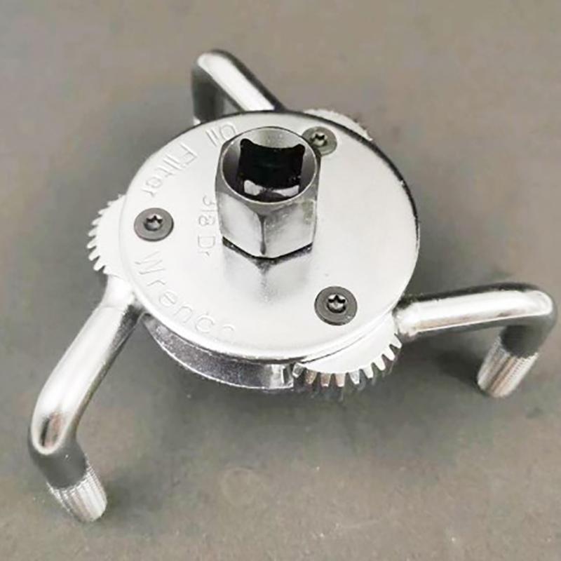 Car Accessories Oil Filter Wrench 3 Jaws 2 Ways Repairing Tool Adjustable Spanner Remover Auto Tool