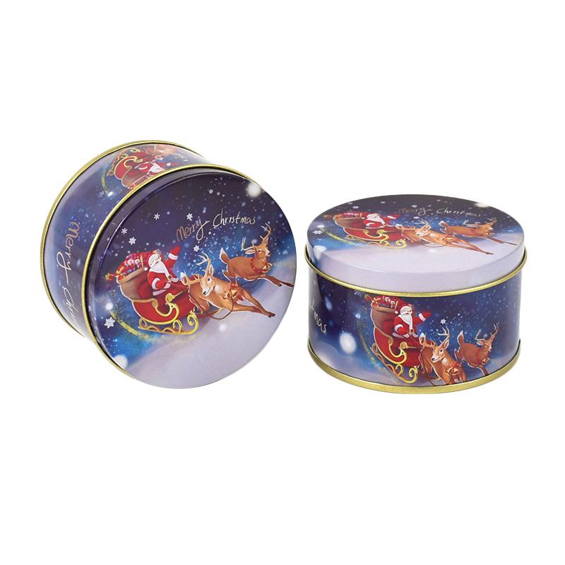 

1/4/6 шт. Металлическая жестяная коробка для рождественского подарка, контейнеры для упаковки конфет и печенья, детский новогодний подарок, декор, рождественские принадлежности для вечеринки, Navidad 7.5x4.5cm