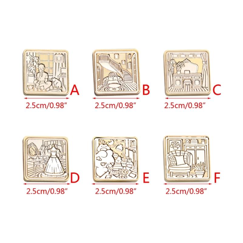 House Themed Sealing Wax Stamp Head Replacement Scrapbooking Stamp Head