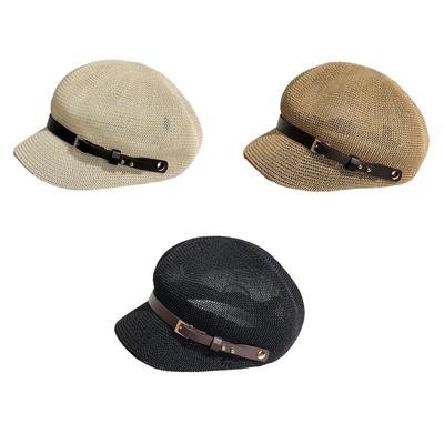Vintage Simple Painter Hat Unisex Beret Painter Cap Elegant British Style Cabbie Hat Unisex Summer Hat