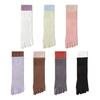 1 Pair Yoga Toe Socks with Non-slip Gripper Breathable Moisture-Wicking Ballet Dance Fitness Pilates Athletic Gym Sports Mid-calf Socks