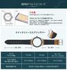 [BINLUN] Leather Watch Strap, Quick Release, Leather, Watch Band, Inner Silicone, Breathable,