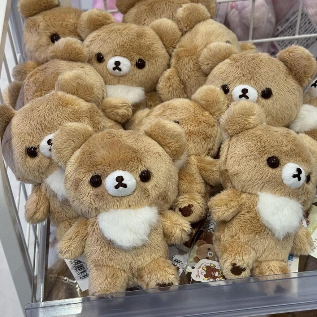 Cartoon Mini-Bär Stofftier Rilakkuma Plüschtier Rosa Brauner Bär Puppe Niedliche Tischdekoration Für Zimmerregal Display
