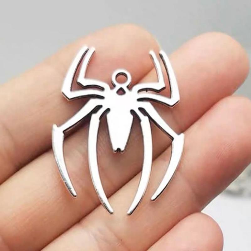 Men Spiders Necklace Edgy Neckchain Fashionable Pendant Neackwear PU Rope Charm Clavicle Chain Fashion Jewelry Gift