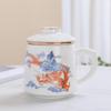 Ceramic Tea Brewing Cup with Lid - Ideal for Office and Gift Giving