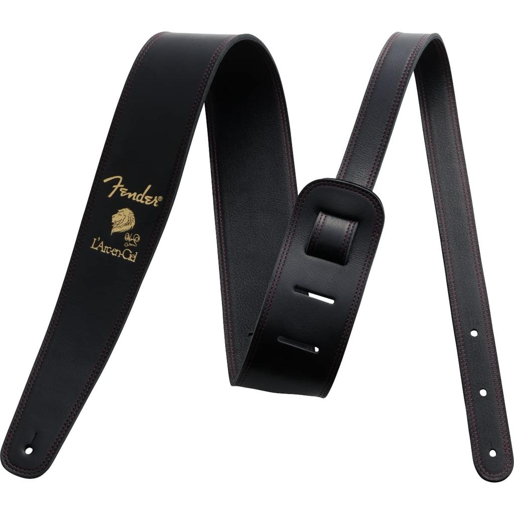 Fender Fender Japanese Leather Strap Ken Signature Black Strap,