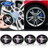 Car Sticker Ford 4Pcs Auto Badge Wheel Center Hub Caps Rim Caps Covers Accessories For Ford Mustang 2015 2017 2018 2005 2006 200