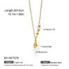 Stainless Steel Heart Pendant Necklace with Natural Pearl - Elegant, Colorfast Jewelry for Women