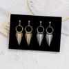 Retro Personalized Geometric Tassel Long Earrings