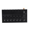 Hilitand Audio Mixer, Stereo Line Mixer, Compact, Metal, Low Noise, 100-240V