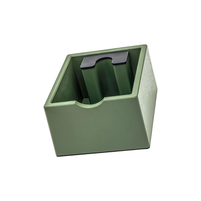 Kaffee-Knockbox Barista-Werkzeug Espressokaffeesatzbehälter Plastik-Abfallbehälter mit rutschfester Basis Espressomaschinen-Zubehör