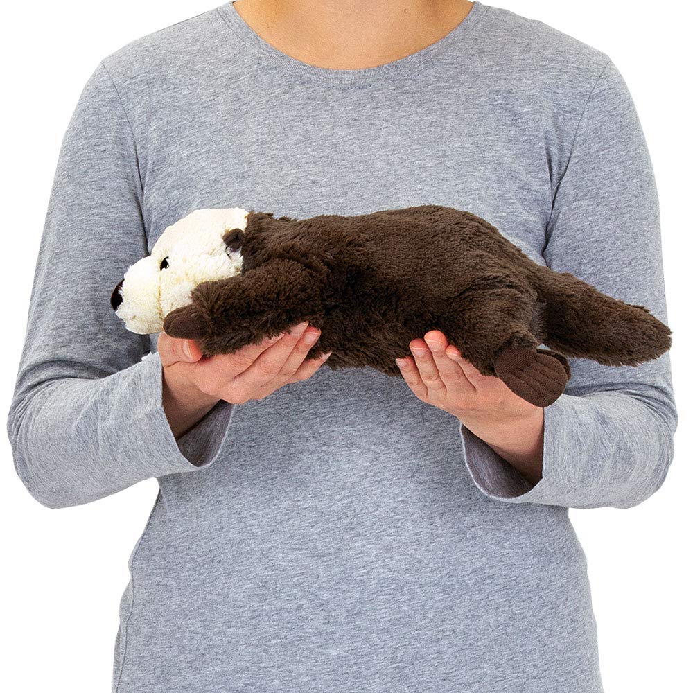Carolata Sea Otter Plush Toy Down Realistic Animal Toy Doll Gift Present Birthday Christmas Present (Large/Lying Series/Soft Touch) (Twice Tested) /