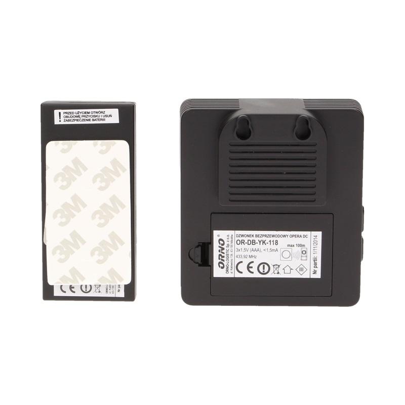 Wireless Battery-Operated Doorbell 48 Sounds 100M Opera - On-118