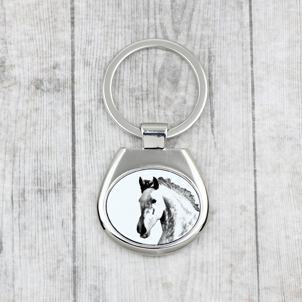 Andalusier - Schlüsselanhänger mit einem Pferd, Schlüsselanhänger mit einem Druck, personalisierter Anhänger von der Marke Art-Dog
