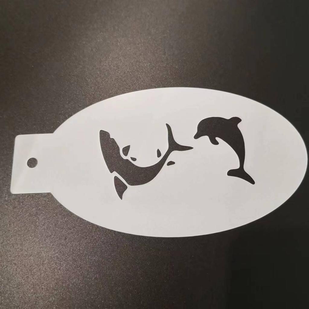 New Face Painting Stencils Templates Professional Body Art Dolphin Deer Butterfly Plastic Makeup Tools