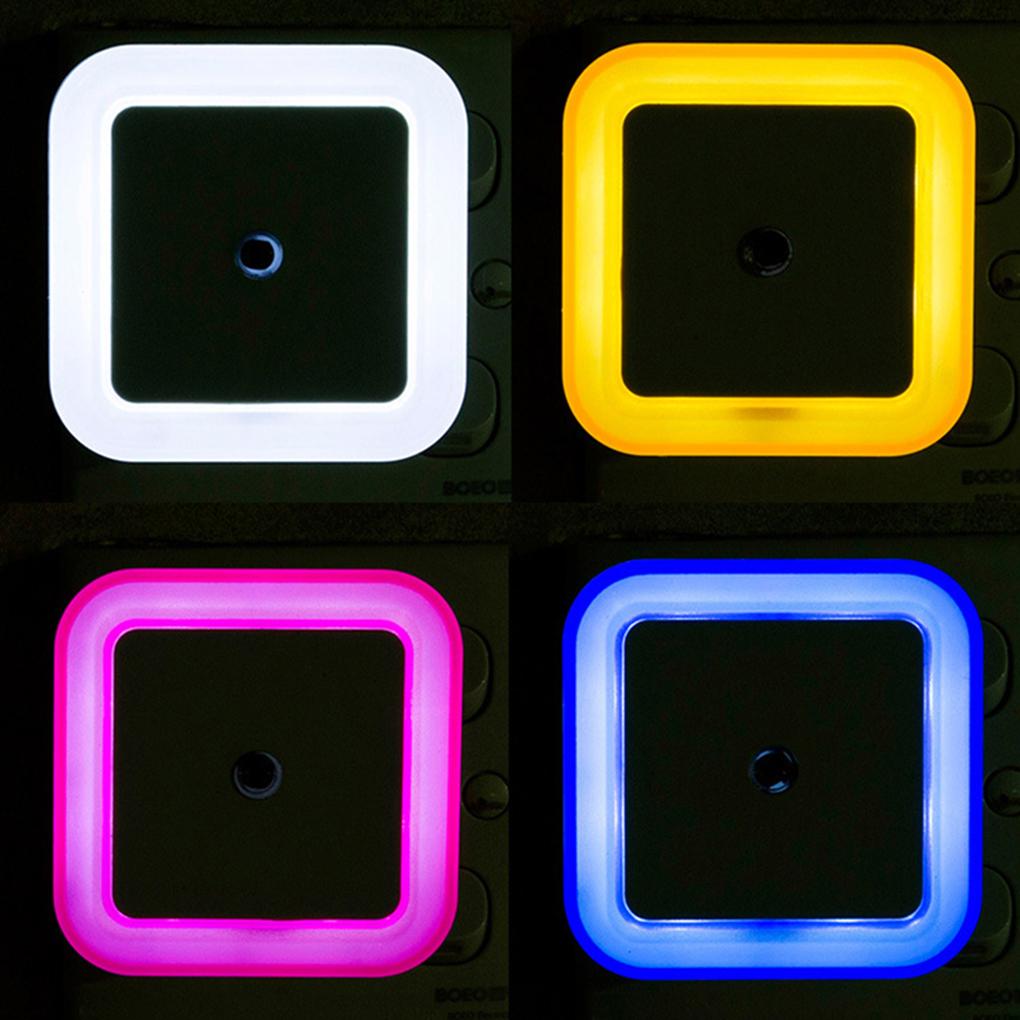 Mini Smart LED Night Light Auto Sensor Control Children Bedroom Lamp US EU Plug