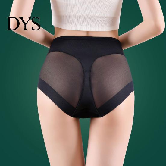 Women Ice Silk Underwear Panties Seamless High Waist Tummy Control Good Breathability Solid Lady Color Slim Fit Thin Quick Dry Casual Sport Underpants