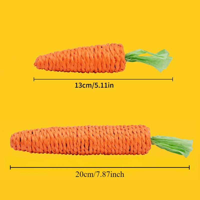 Cat Toy Sound Carrot Shape Teasing Cat Stick Unboring Molar Stick Bite Resistant Cat Scratch Board Pet Products