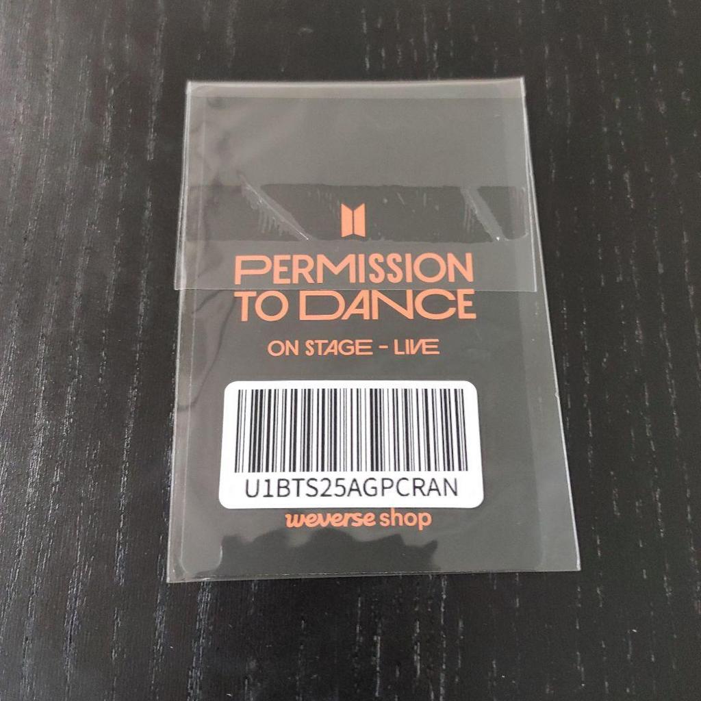 [USED] BTS PERMISSION TO DANCE V Tae Random Trading Card
