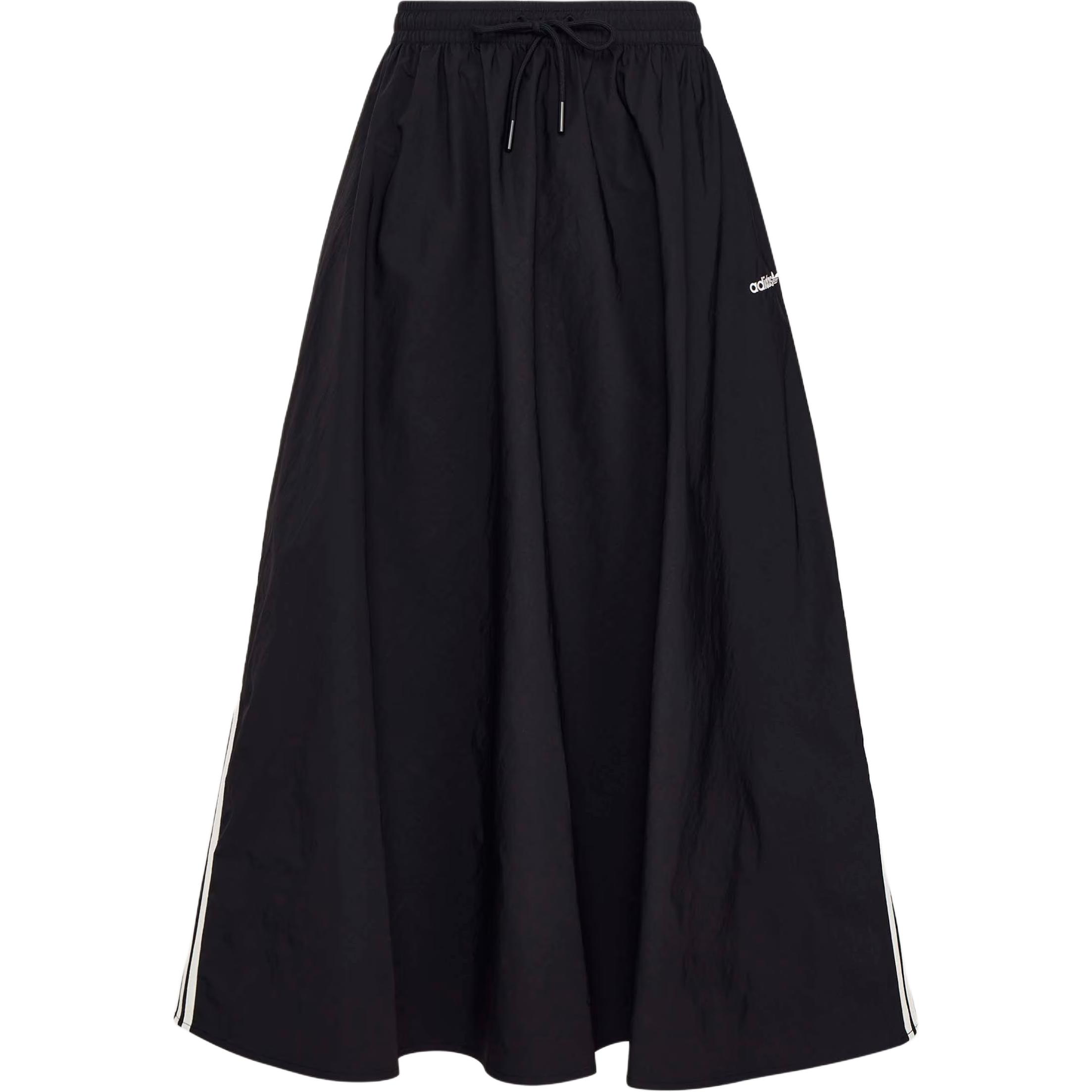 

Adidas Originals Summer Glow Classic Casual Slim Fit Short Skirt Women Black White KX7986 2XS