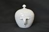 ROYAL COPENHAGEN White Fluted Half-Lace Sugar Pot Denmark Vintage Rare