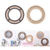 Woven Rattans Round Makeup Mirrored Innovative Art Decors Bathroom Bohemian Wall Hangings Mirrored Living Room Decorations