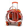 Tragbare Multifunktionale Haustier-Trolley-Box Sichtbare Transport-Katzenboxen Bequemer Transparenter Korb Reise-Tragetasche für Katzen