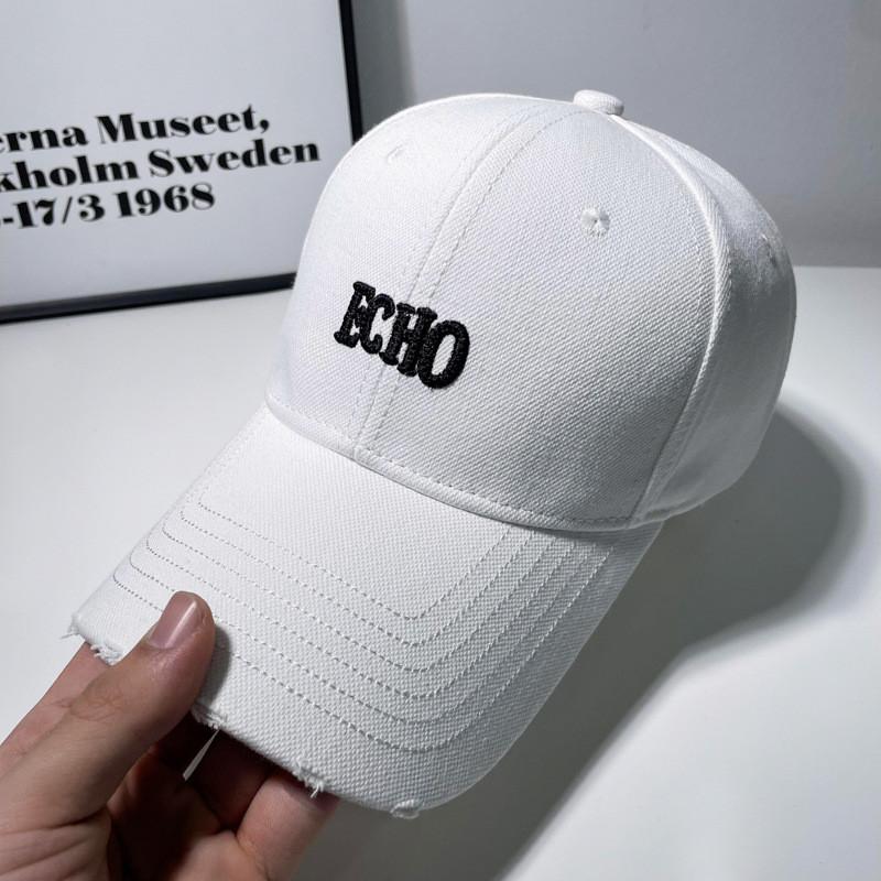 Letter Echo Embroidery Baseball Cap Adjustable Breathable Sun Hat Protection