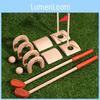 Wooden Golf Toy Set Indoor Sports Equipment For Kids Parentchild Activity