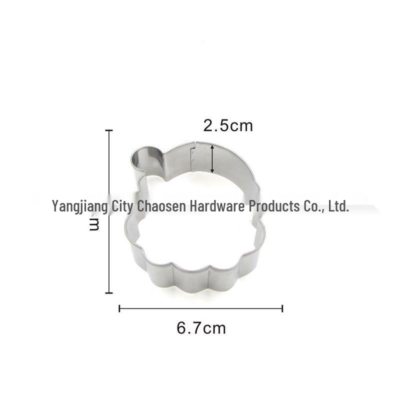 Stainless Steel Snowman Christmas Cookie Cutter Set for DIY Baking