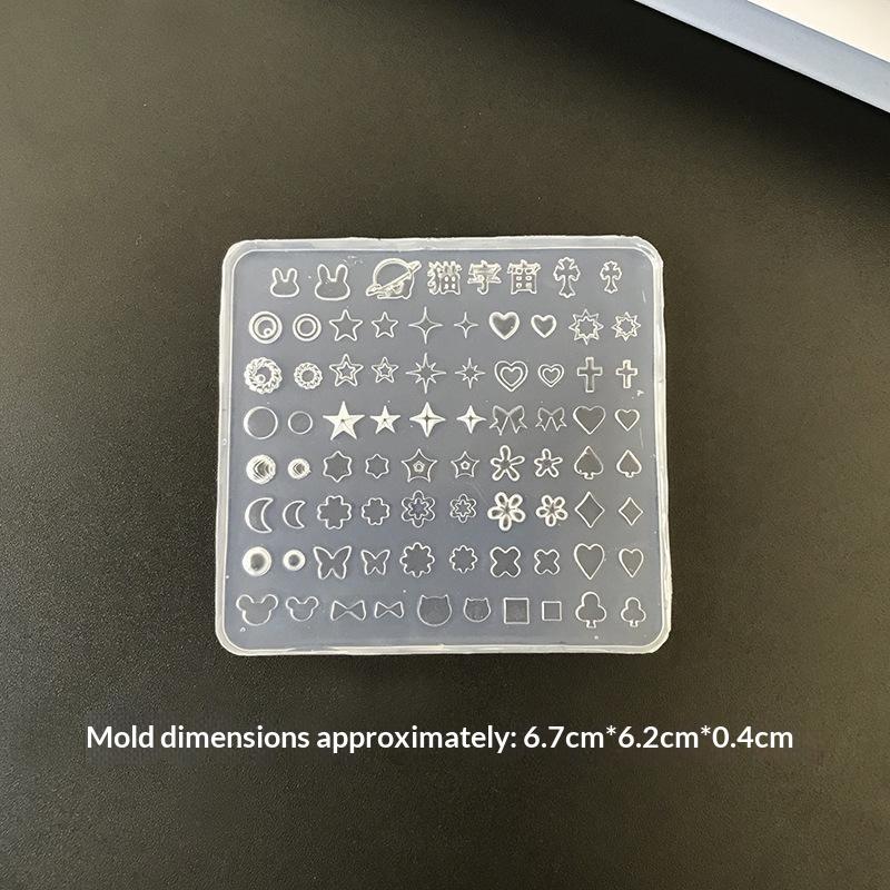 3D Nail Art Silicone Mold High Temperature Resistant Non-Toxic Tool for DIY Cute Nail Charms Women Manicure Beginners