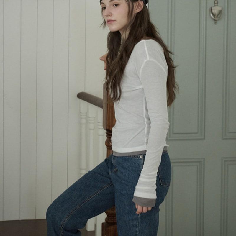 AUTH. Check Scarf (Navy)