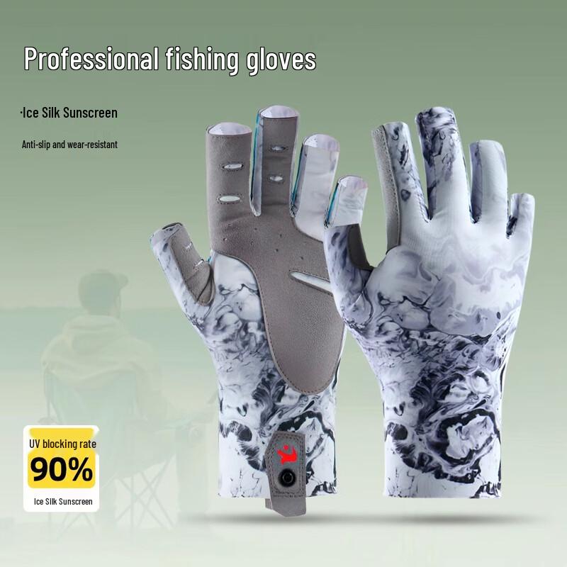 IDDO.NA Men's Half-Finger Fishing Gloves