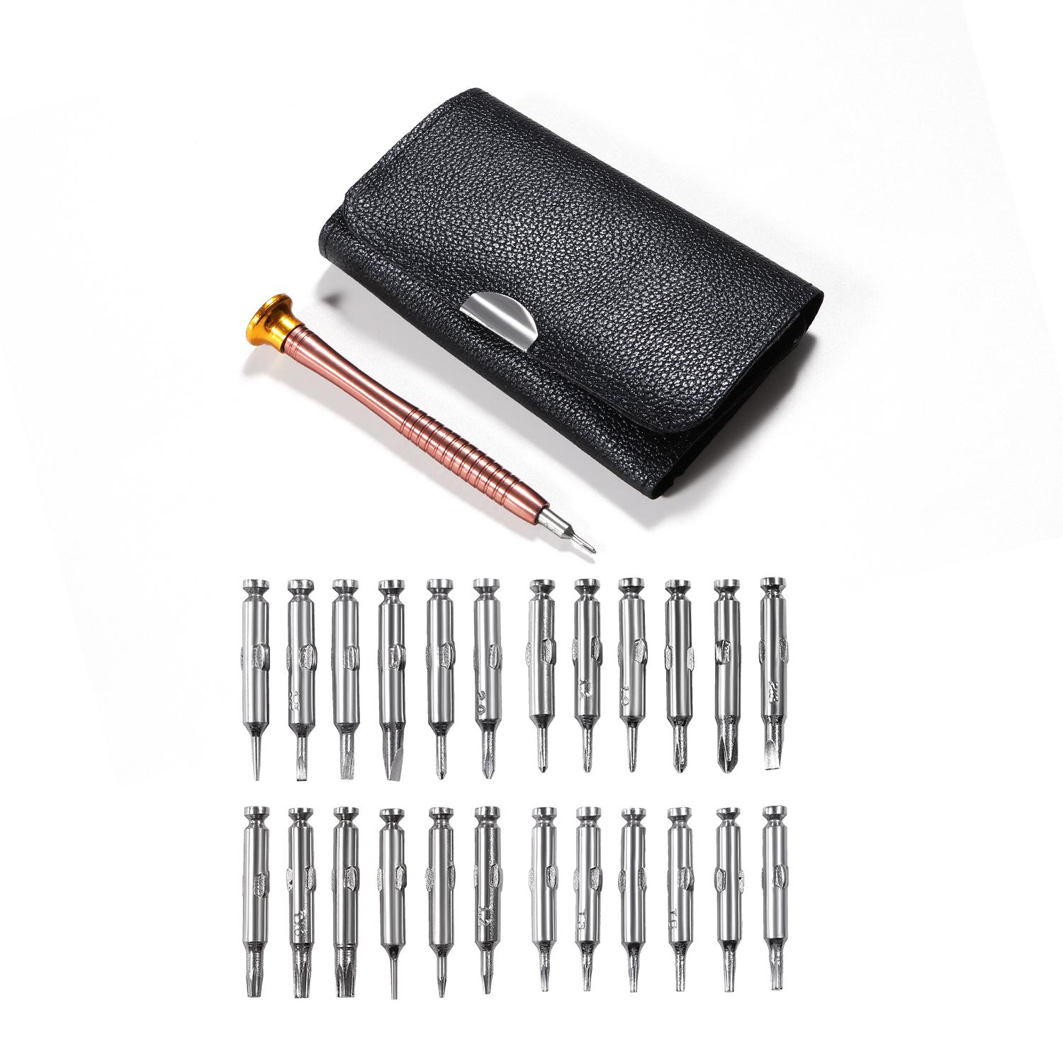 

Mini Precision Screwdriver Set 25 in 1 Electronic Torx Screwdriver Opening Repair Tools Kit for iPhone Watch Tablet PCCamera