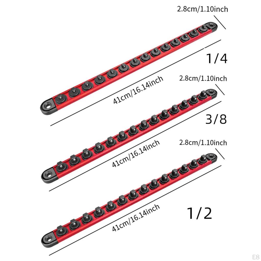 Sockets Organizer Premium Quality for Toolboxes, Tools Sturdy Heavy Duty Rack
