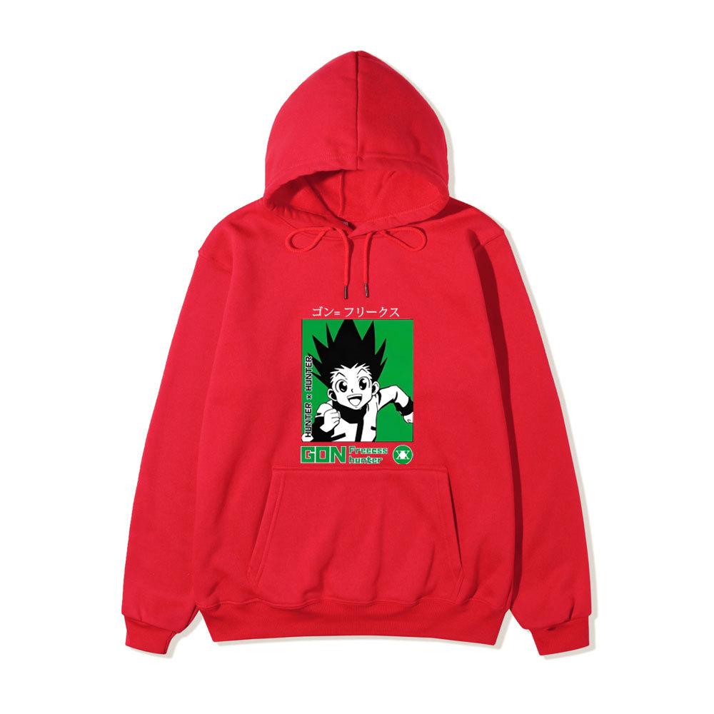 Japanese Anime Hoodie Sweatshirt Hunter X Hunter Graphic Printing Sweatshirts for Fans Casual Autumn Winter Fleece Streetwear