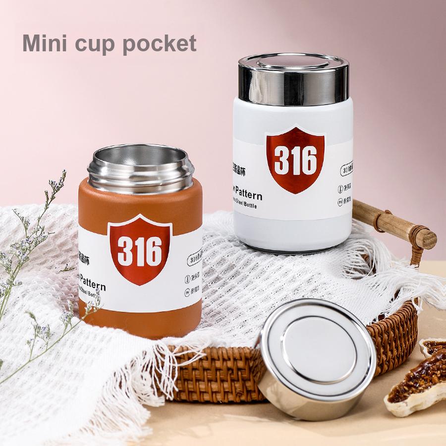 316 Edelstahl Doppelwandig Niedliche Cartoon Isolierte Wasserflasche Tasse mit Strohhalm und Deckel