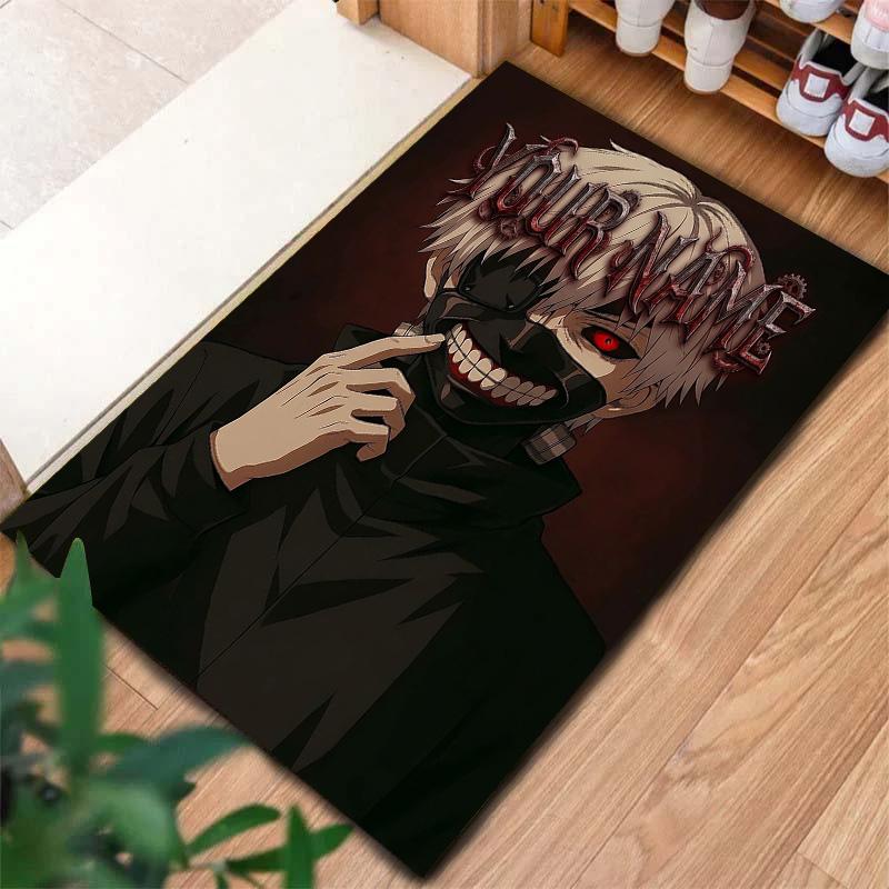 Tokyo Ghoul Theme Custom Name Carpet Rug For Living Room Bedroom Home Sofa Decoration Kids Play Nonslip Floor Mat