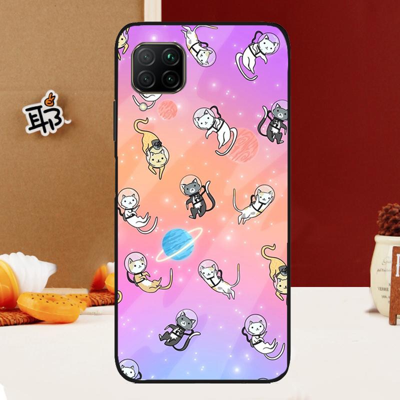 UFO Alien Cat universe For Huawei Nova Y70 Y91 Y90 Y60 Y61 Y72 Y73 3i 7i 8i 11i 12i 9 10 SE P20 P30 P40 Lite Case
