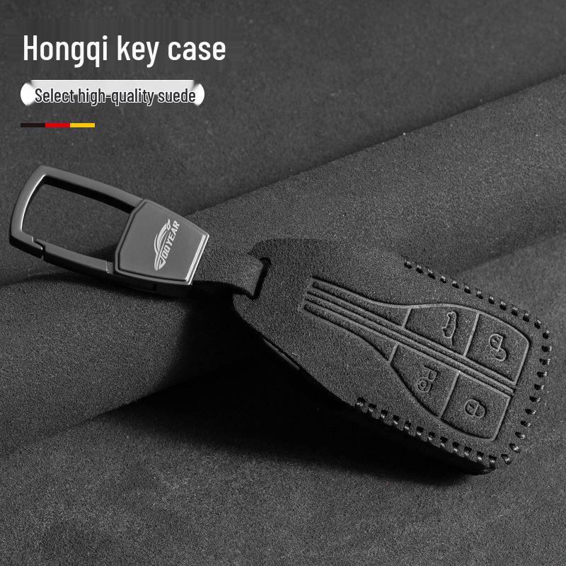 Two-Tone Leather Key Case for Hongqi H5/HS7/E-HS9/HS3/HS5/H6H9
