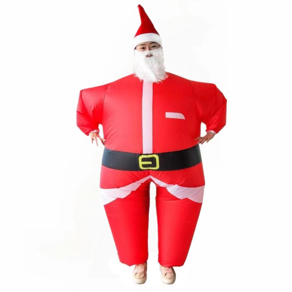 Cross-Border Christmas Inflatable Santa, Tree, and Snowman Costume for Stage Performances