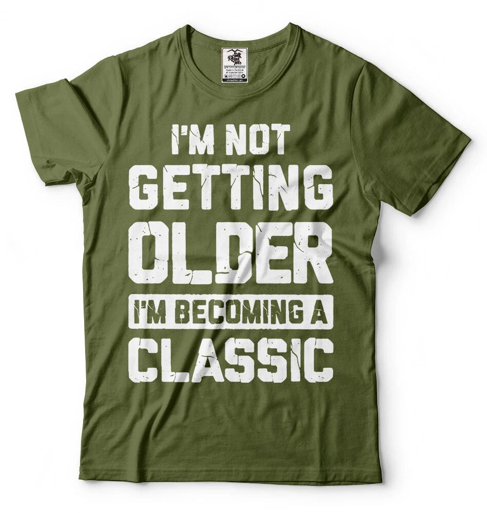 Подарок на день рождения Мужской Забавный Подарок на годовщину Рубашка Подарок для папы Дедушки Мужа Футболка 4XL