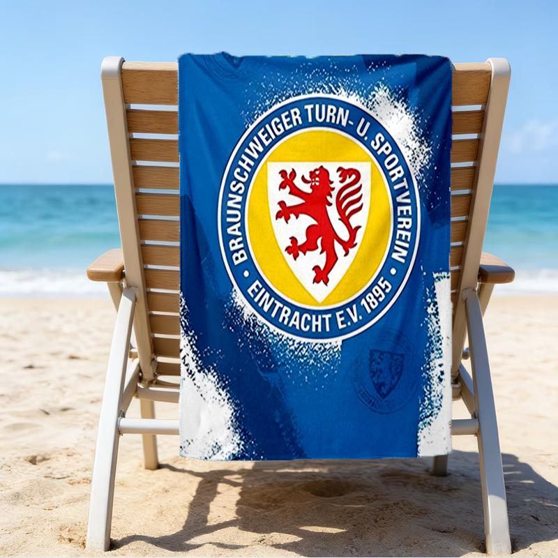 Braunsch-weiger Sportemblem Strandtuch - Weiche, Saugfähige Mikrofaser, Leicht, Ideal für Den Strand, Partys, Reisen, Camping Fan-Geschenke