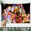 Christmas Atmosphere Tapestry Celebrate Festival Christmas Tree Living Room Home Wall Background Hanging Decorative Tapestry