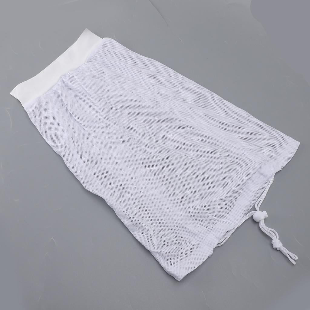 2PCS Net Plopping Cap Multifunctional Adjustable Drawstring Curly Hair Drying Net Bonnet for Home Hotel White