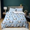 Cute Animal Panda Digital Printed Bedding Set Comfortable Soft Duvet Cover King Queen Twin Size Birthday Gift Bedroom Decoration